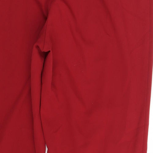 NEXT Womens Red   Chino Trousers Size 18 L28 in