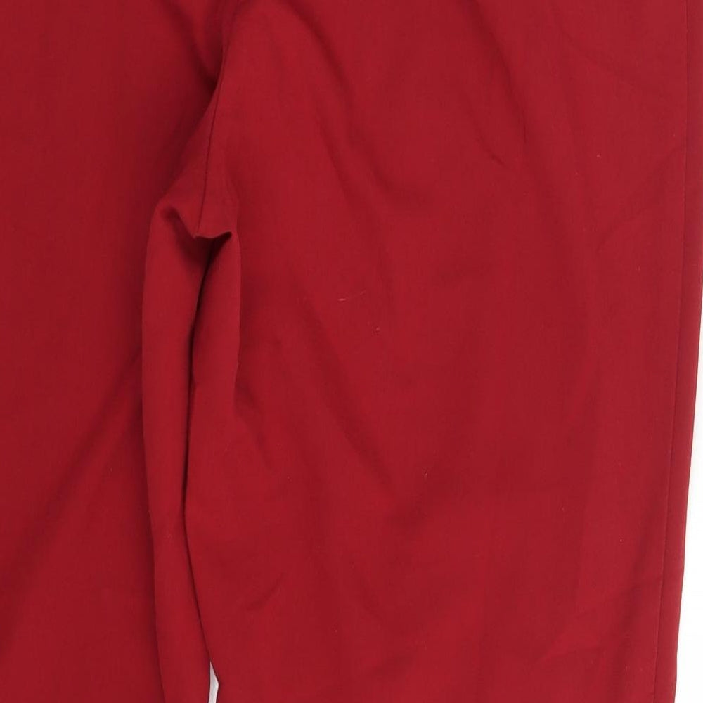 NEXT Womens Red   Chino Trousers Size 18 L28 in