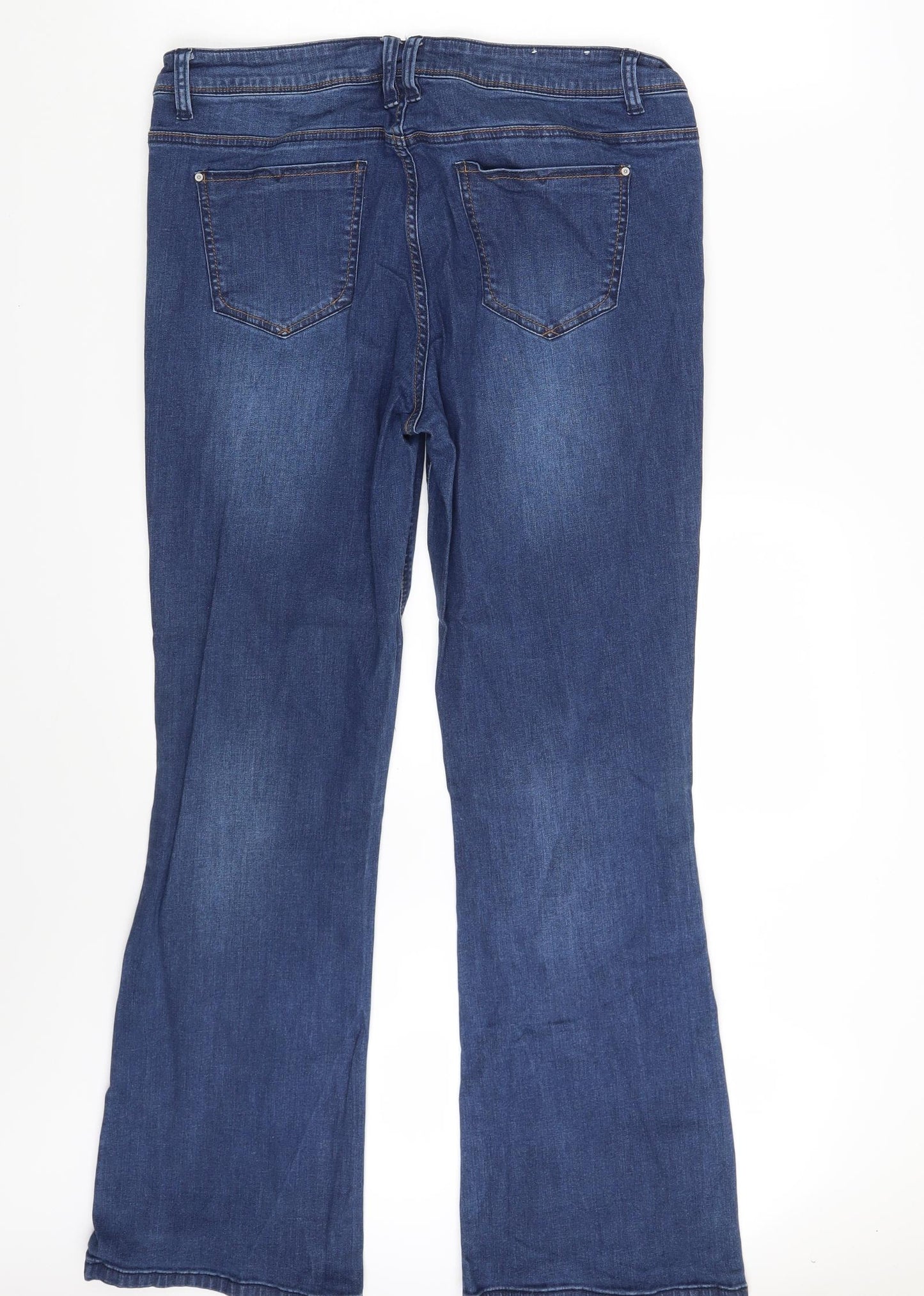 New Look Womens Blue  Denim Bootcut Jeans Size 16 L30 in