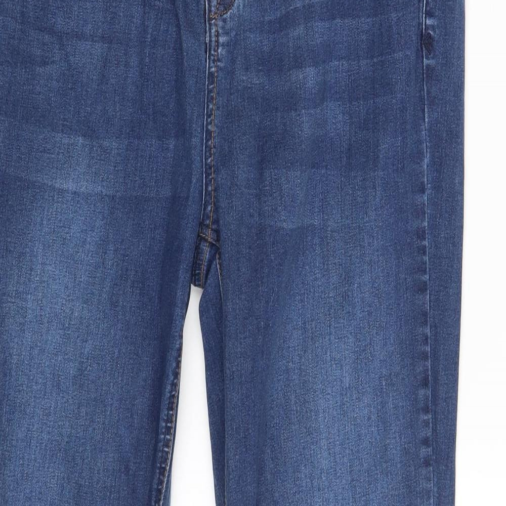 New Look Womens Blue  Denim Bootcut Jeans Size 16 L30 in