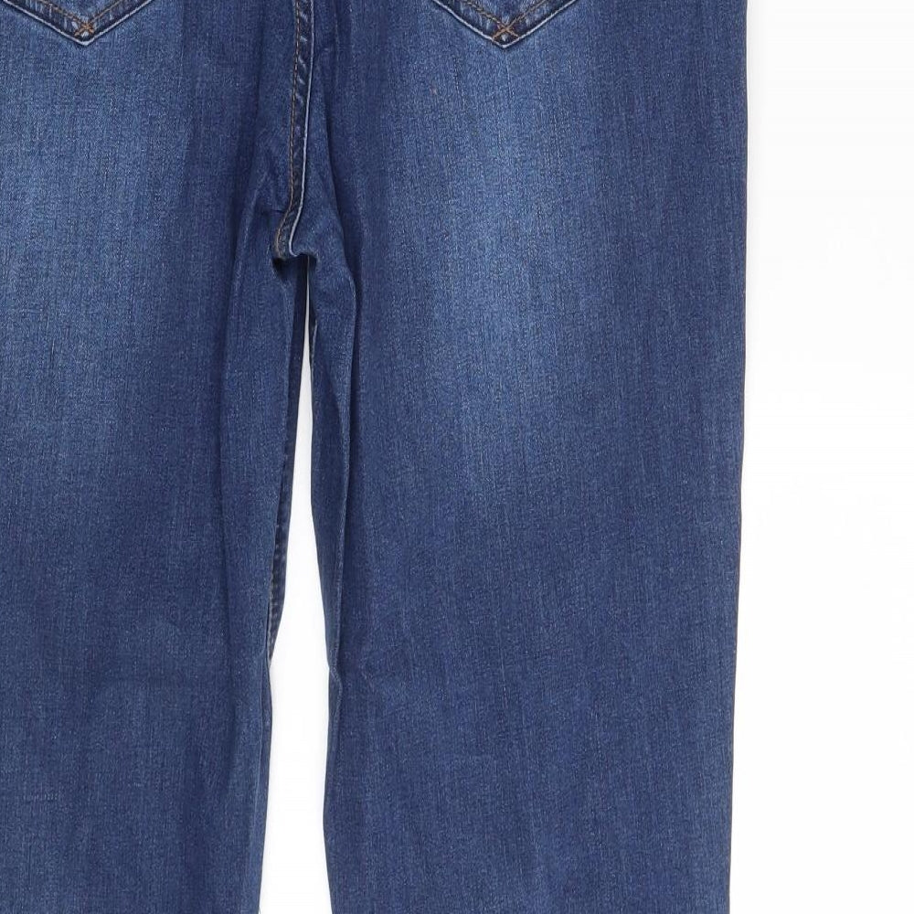 New Look Womens Blue  Denim Bootcut Jeans Size 16 L30 in