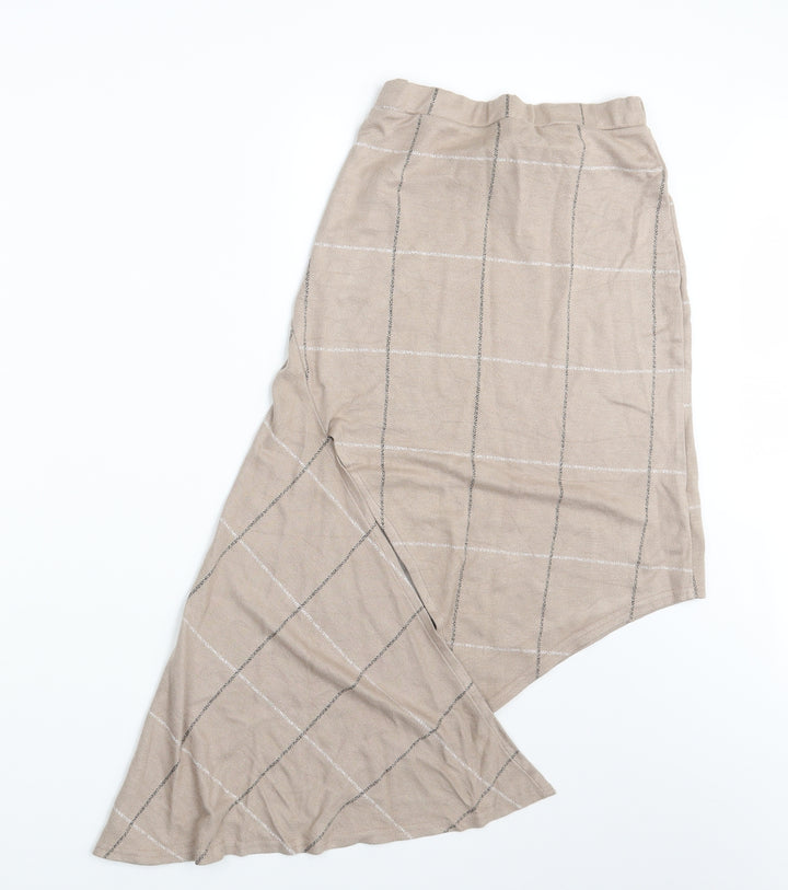 Figa Womens Beige Camouflage A-Line Skirt One Size
