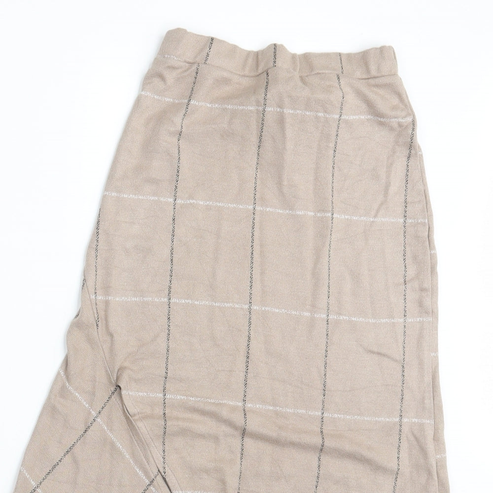 Figa Womens Beige Camouflage  A-Line Skirt One Size