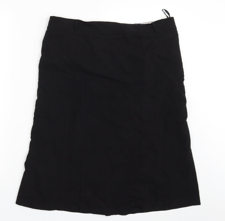 George Womens Black Straight & Pencil Skirt Size 14