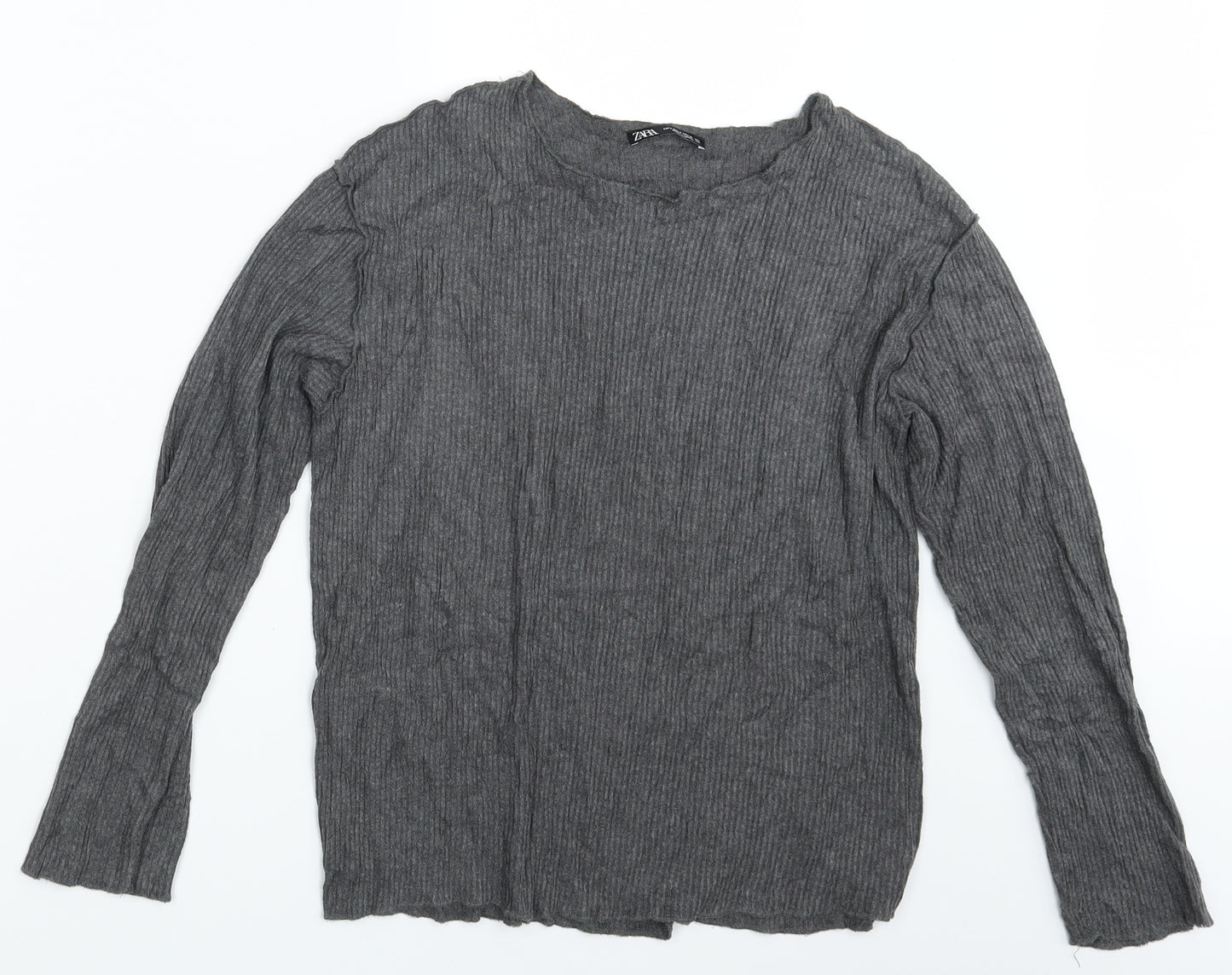 Zara Womens Grey   Pullover Jumper Size S