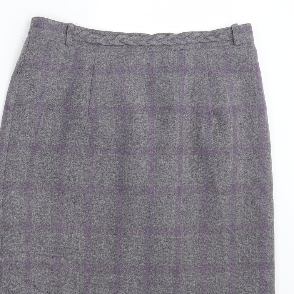 Bonmarché Womens Grey Camouflage  Straight & Pencil Skirt Size 12