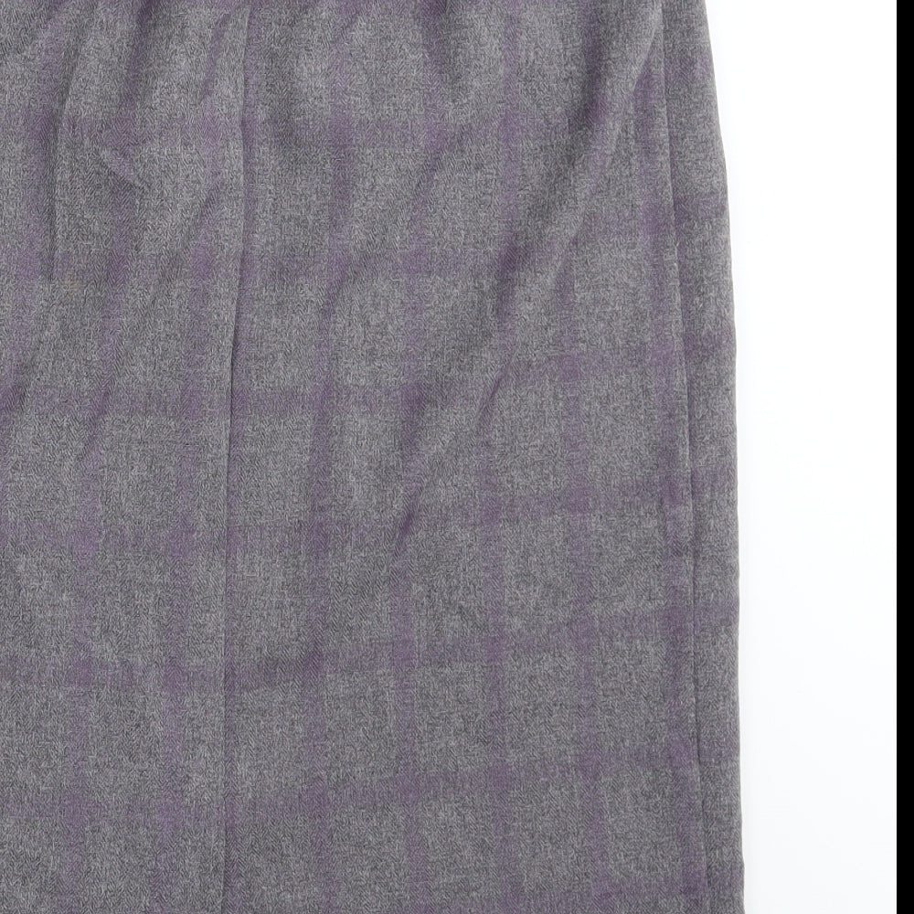 Bonmarché Womens Grey Camouflage  Straight & Pencil Skirt Size 12
