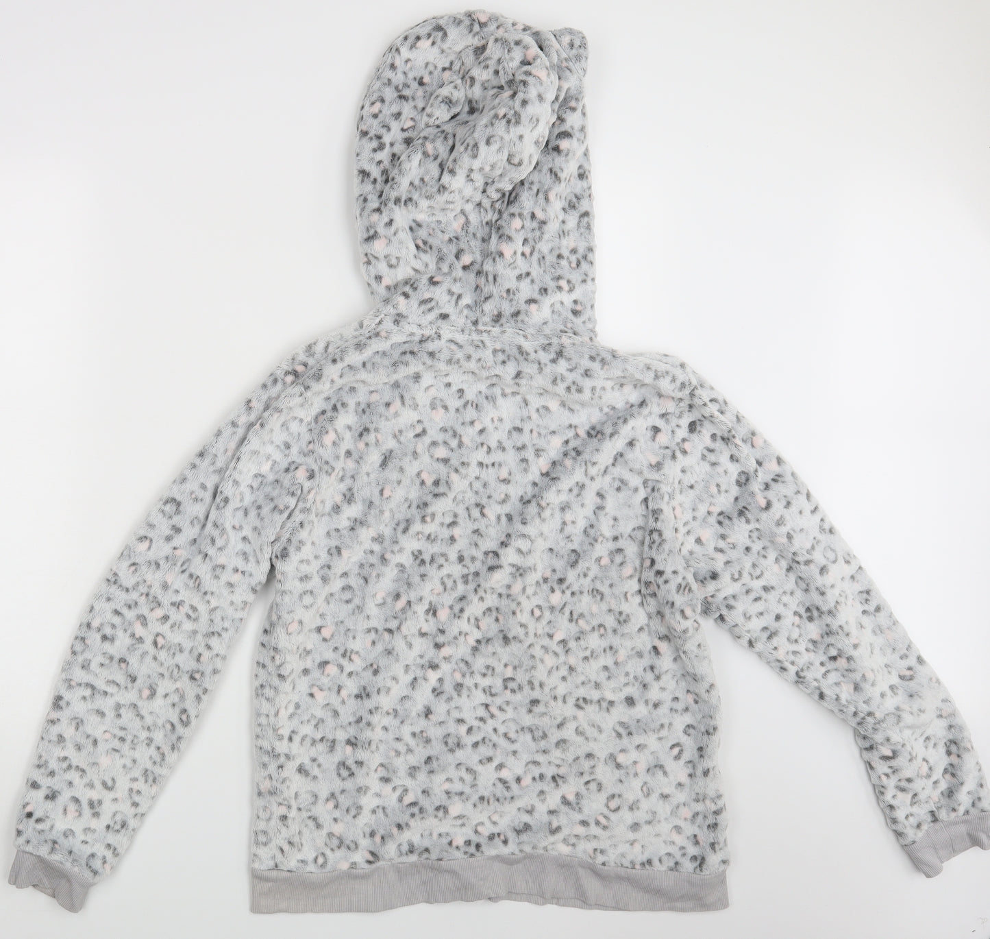 Debenhams Womens Grey Spotted  Full Zip Hoodie Size 12