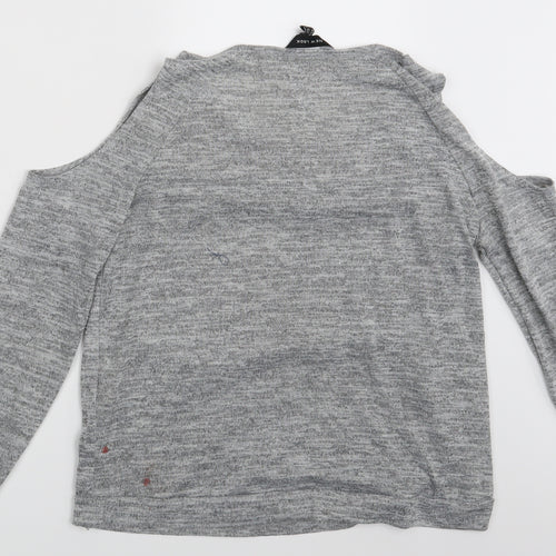 New Look Womens Grey   Pullover Sweatshirt Size 12