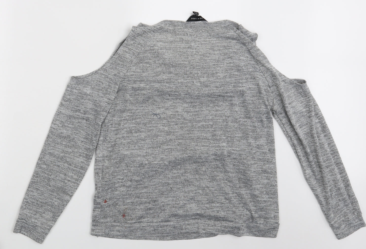 New Look Womens Grey   Pullover Sweatshirt Size 12