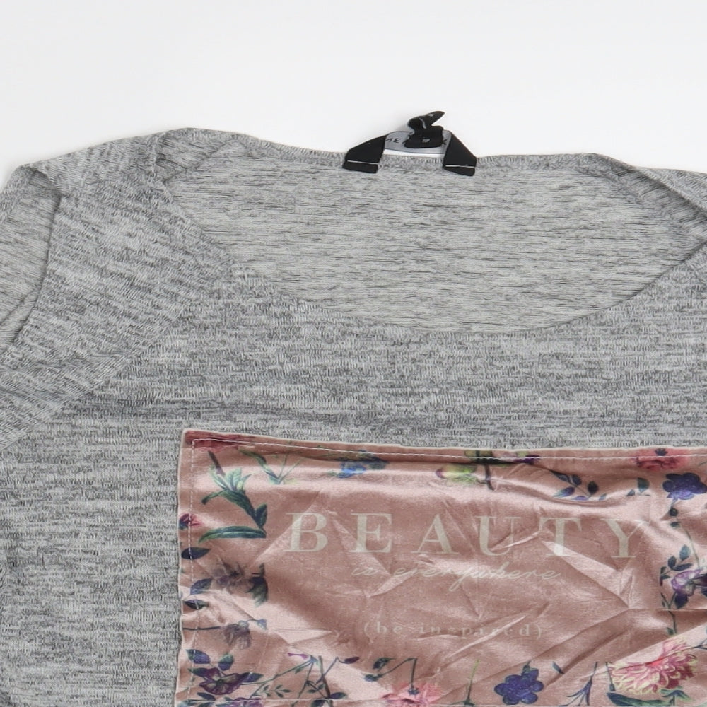 New Look Womens Grey   Pullover Sweatshirt Size 12