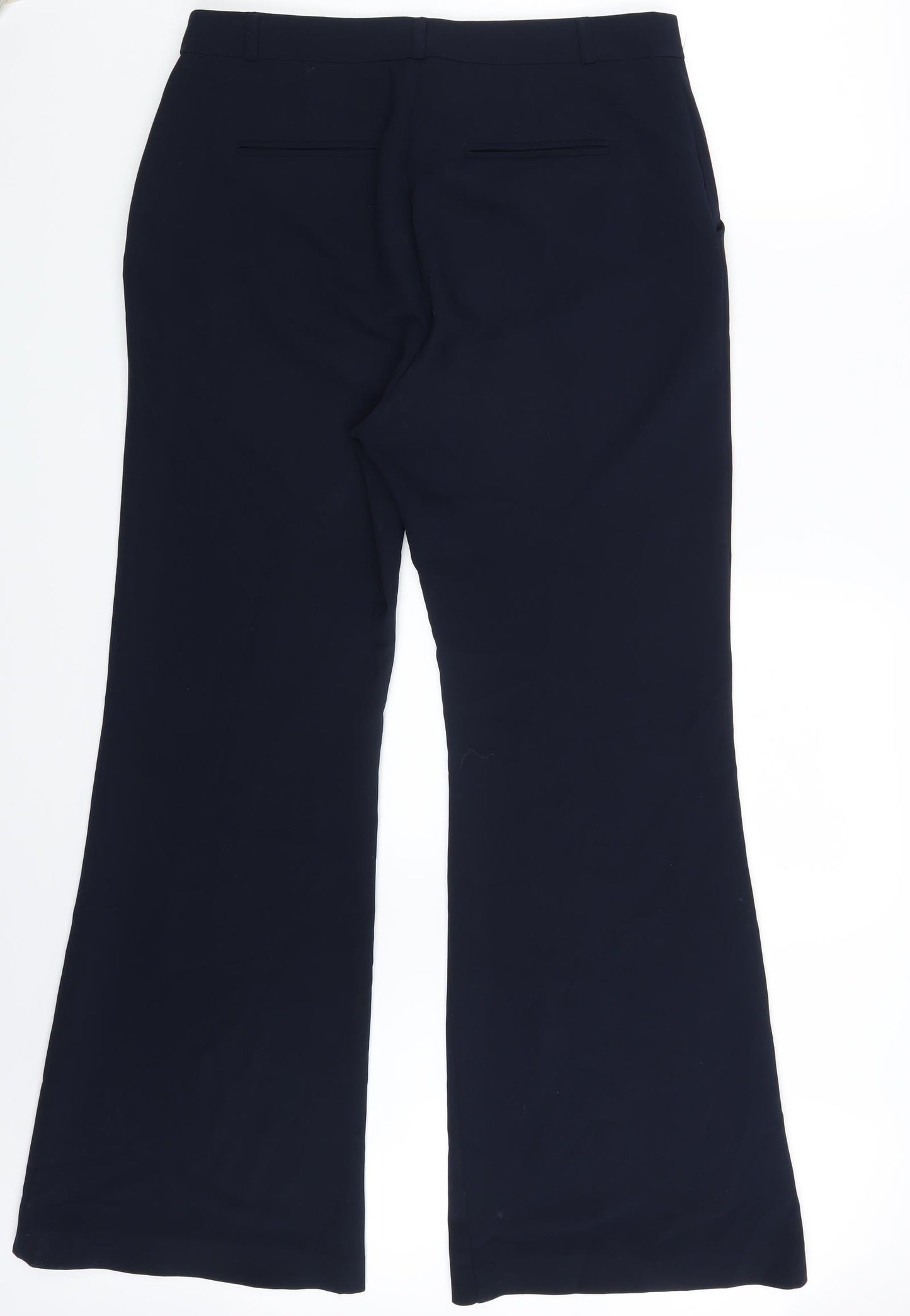 M&S Womens Blue   Dress Pants Trousers Size 14 L30 in