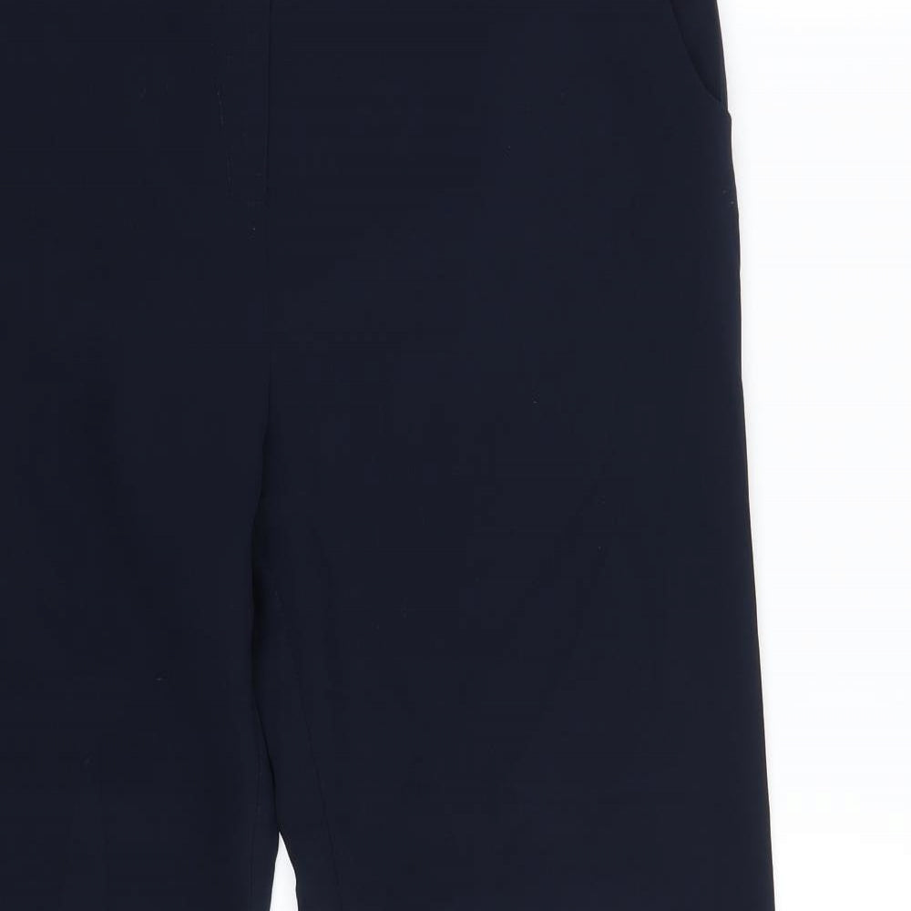 M&S Womens Blue   Dress Pants Trousers Size 14 L30 in