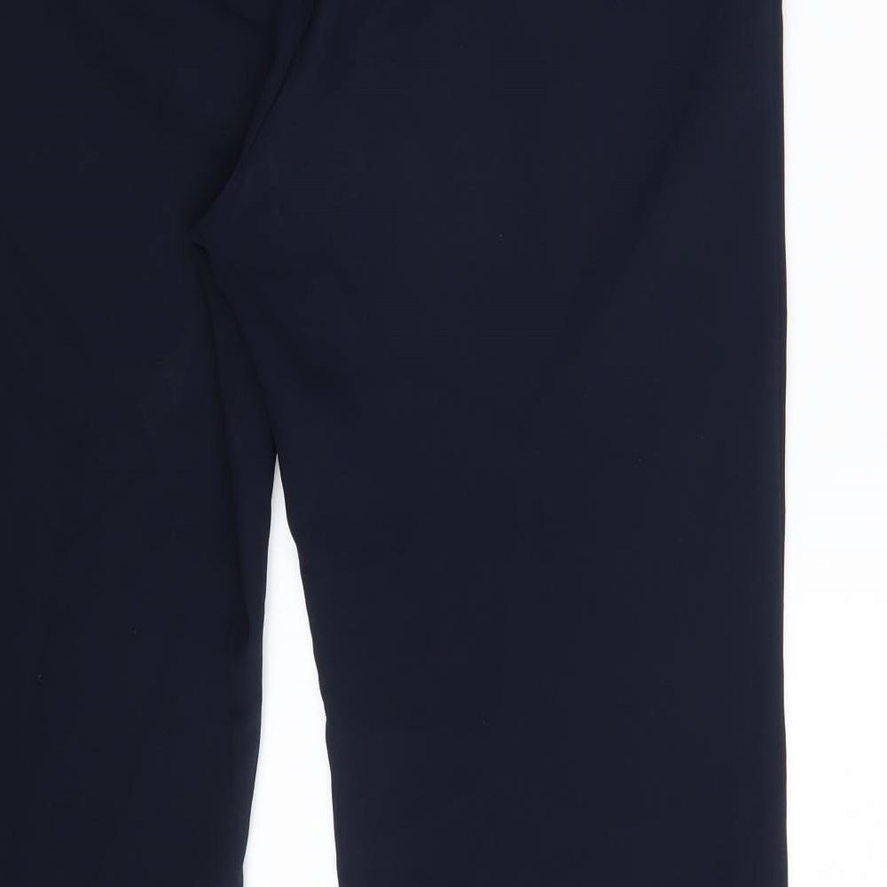 M&S Womens Blue   Dress Pants Trousers Size 14 L30 in