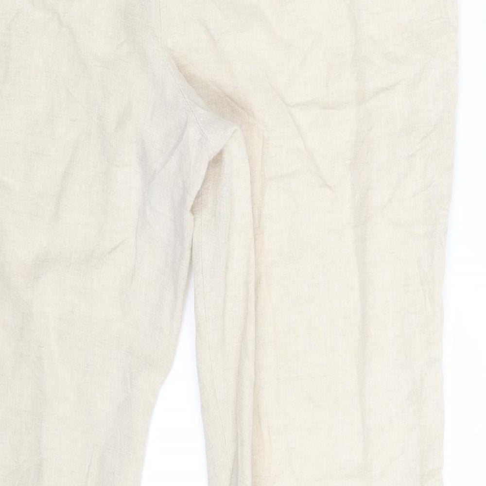 Per Una Womens Beige   Sweatpants Trousers Size 16 L29 in