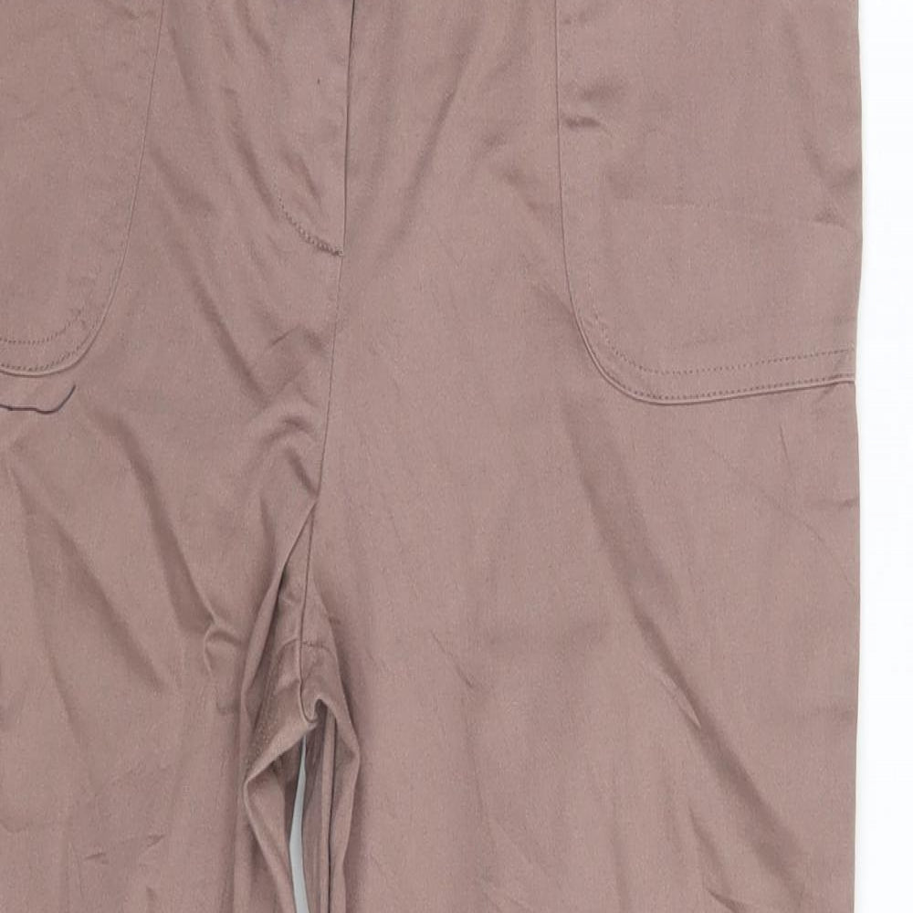Preworn Womens Purple   Cropped Trousers Size 14 L24 in