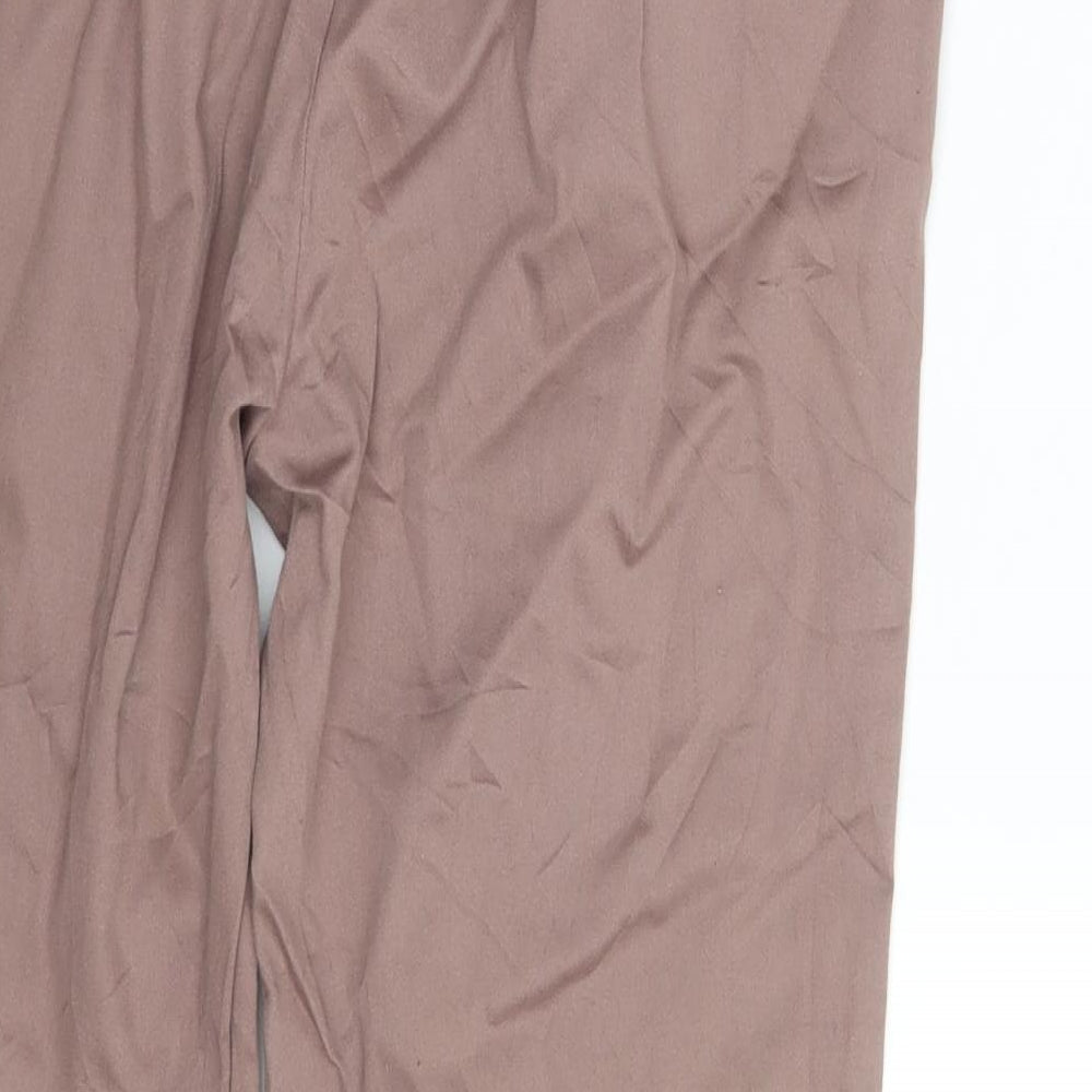 Preworn Womens Purple   Cropped Trousers Size 14 L24 in
