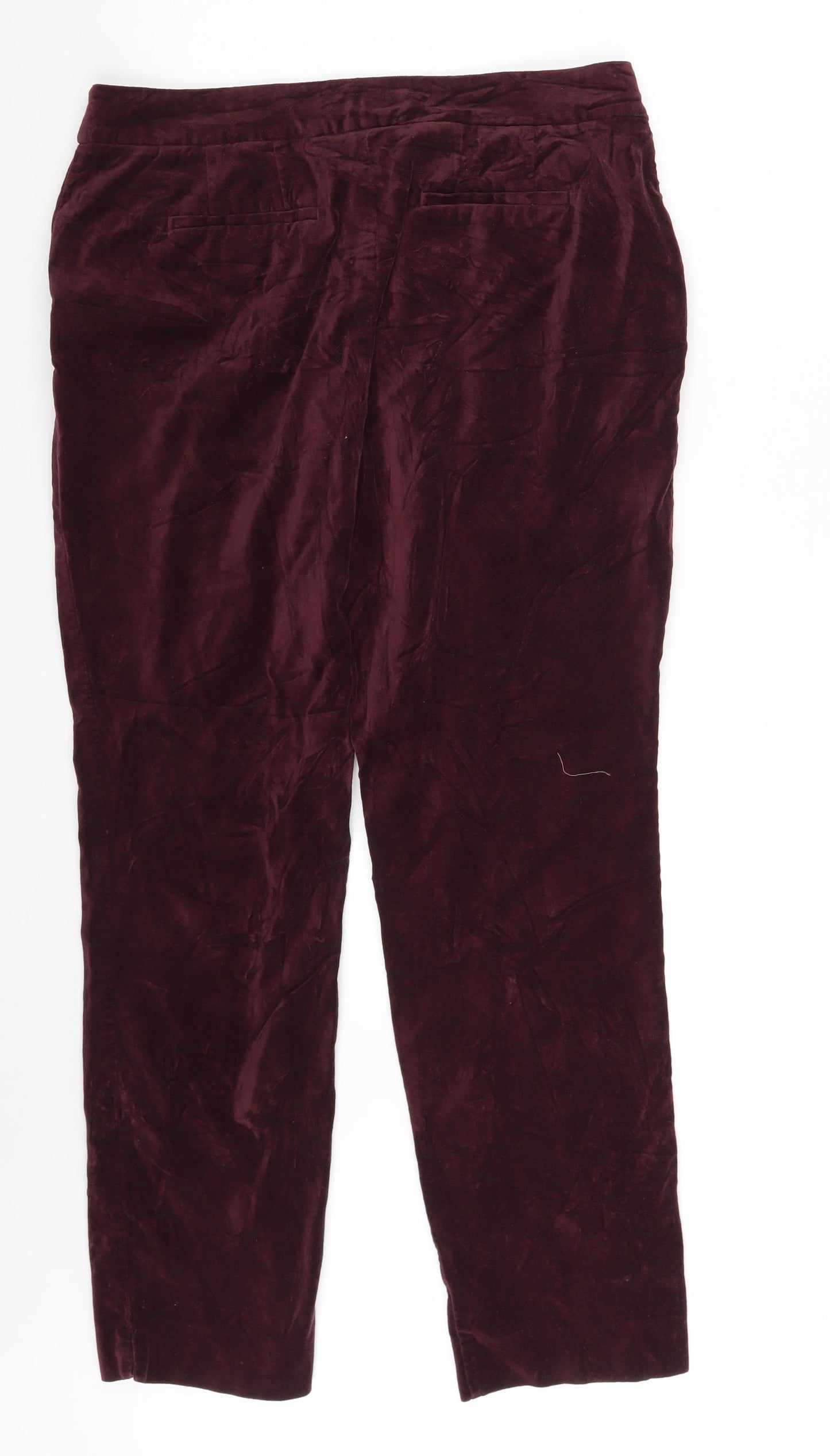 Boden Womens Purple  Corduroy Chino Trousers Size 14 L28 in