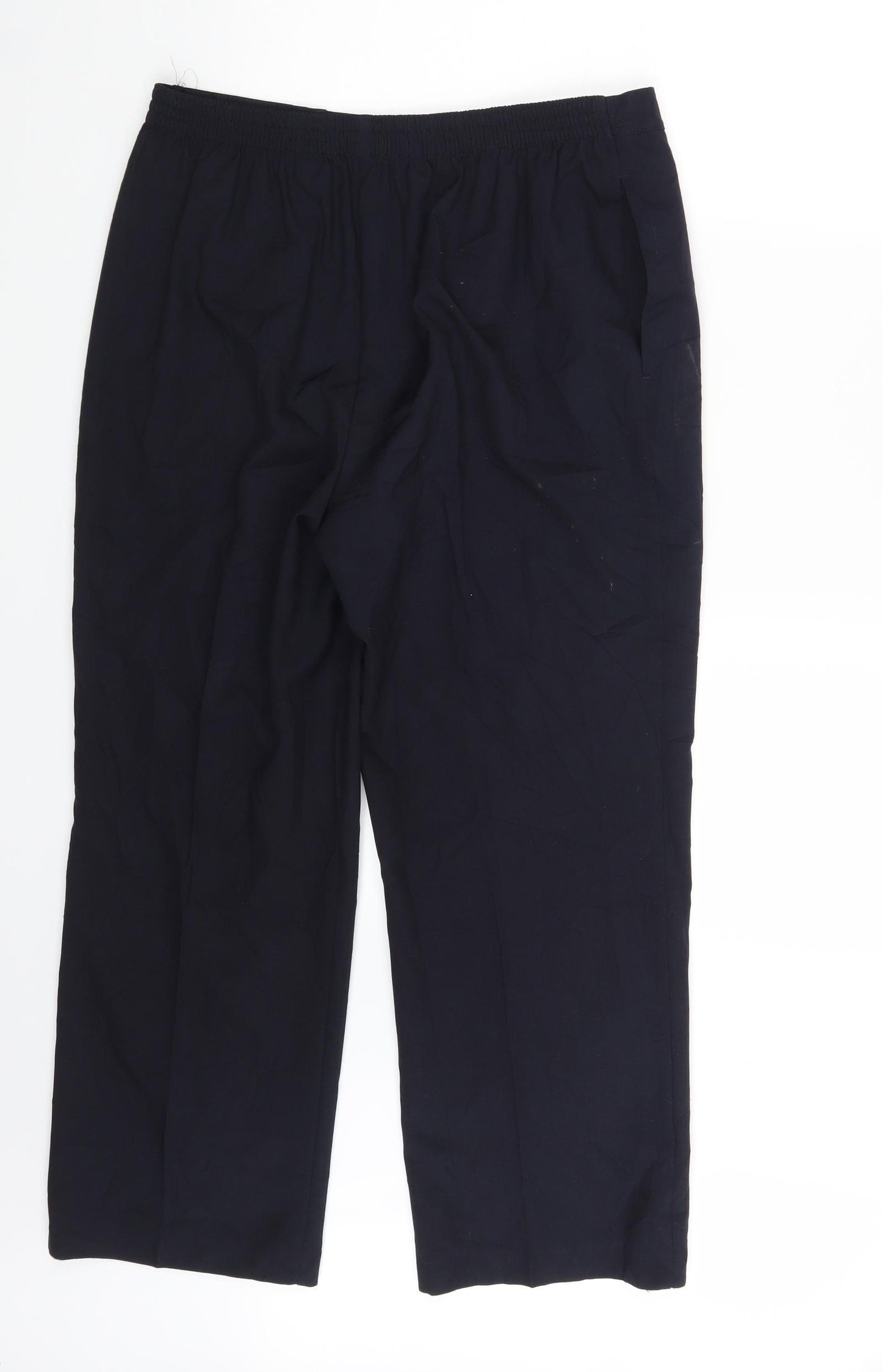 M&S Womens Blue   Dress Pants Trousers Size 16 L26 in