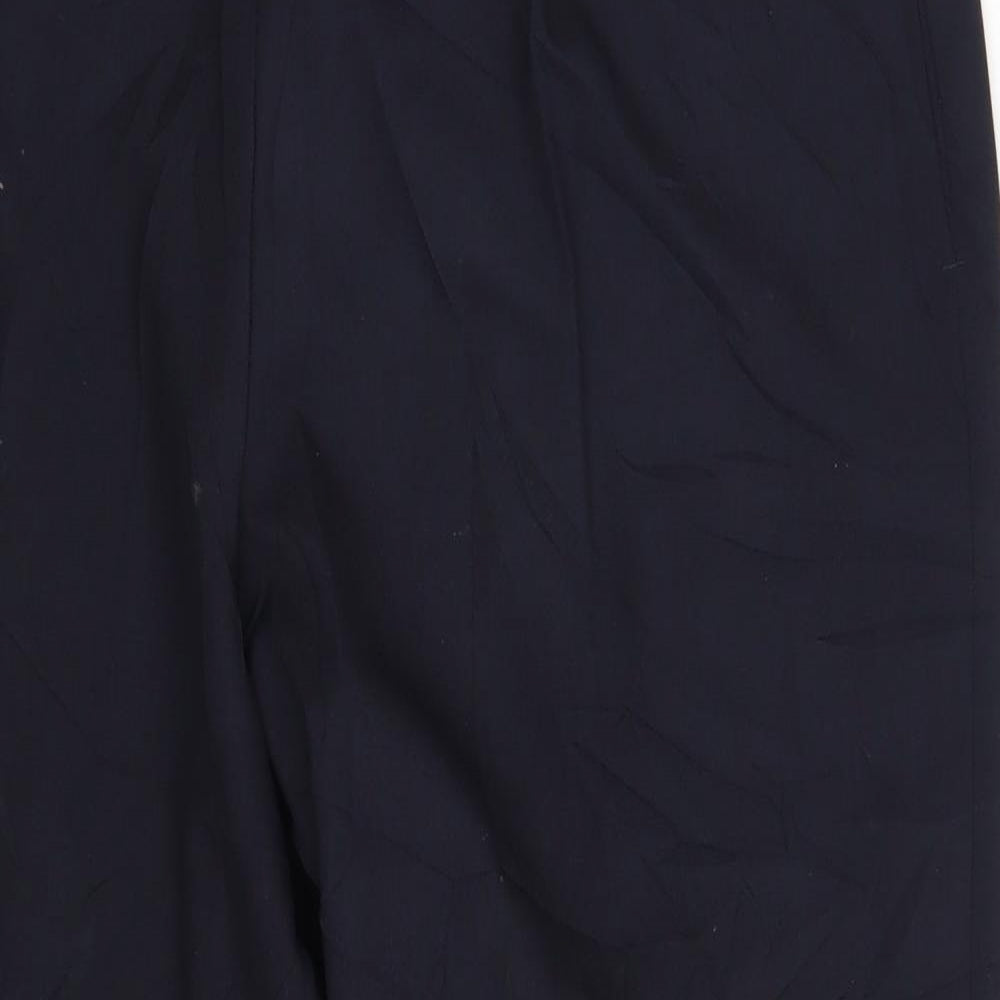M&S Womens Blue   Dress Pants Trousers Size 16 L26 in