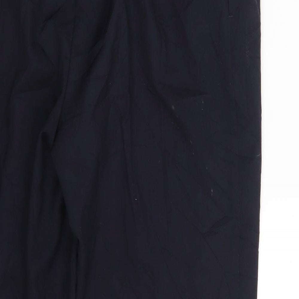 M&S Womens Blue   Dress Pants Trousers Size 16 L26 in