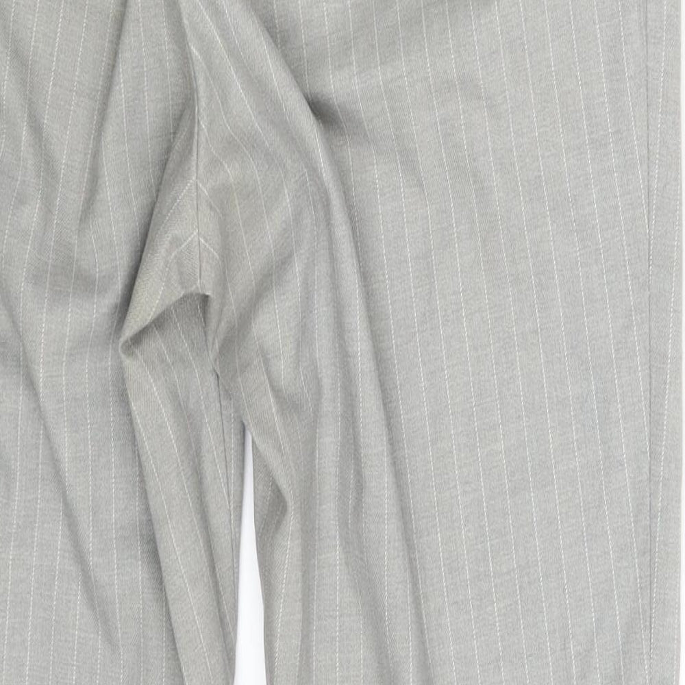 Uniqlo Womens Grey Striped  Dress Pants Trousers One Size L27 in