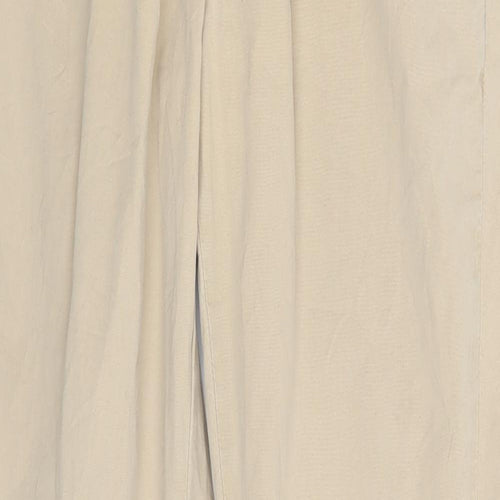 Topshop Womens Beige   Chino Trousers Size 8 L29 in