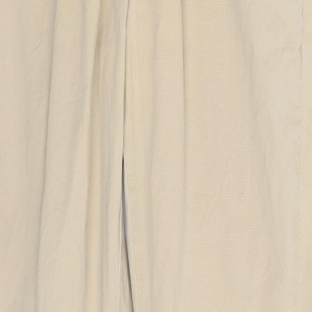 Topshop Womens Beige   Chino Trousers Size 8 L29 in