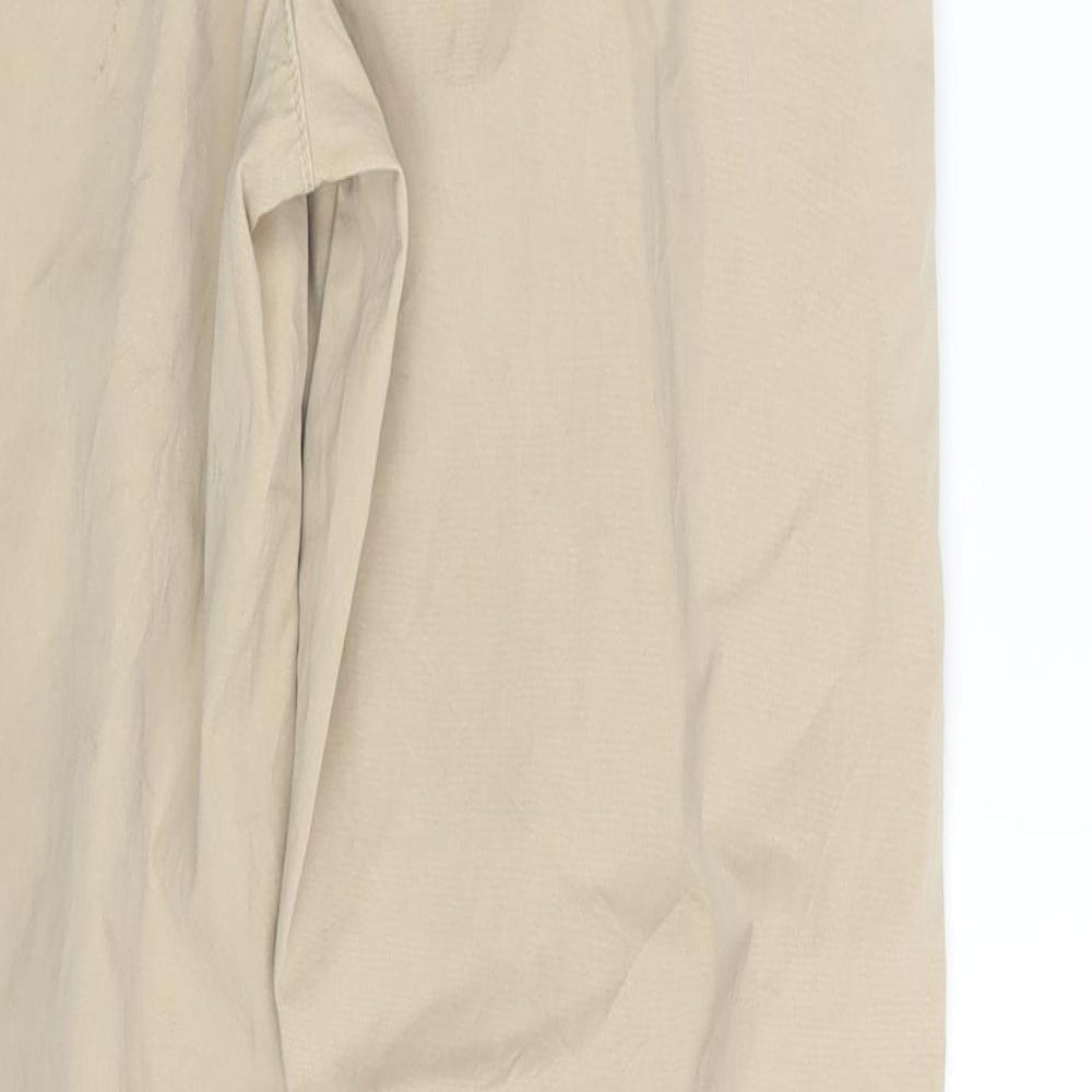 Topshop Womens Beige   Chino Trousers Size 8 L29 in