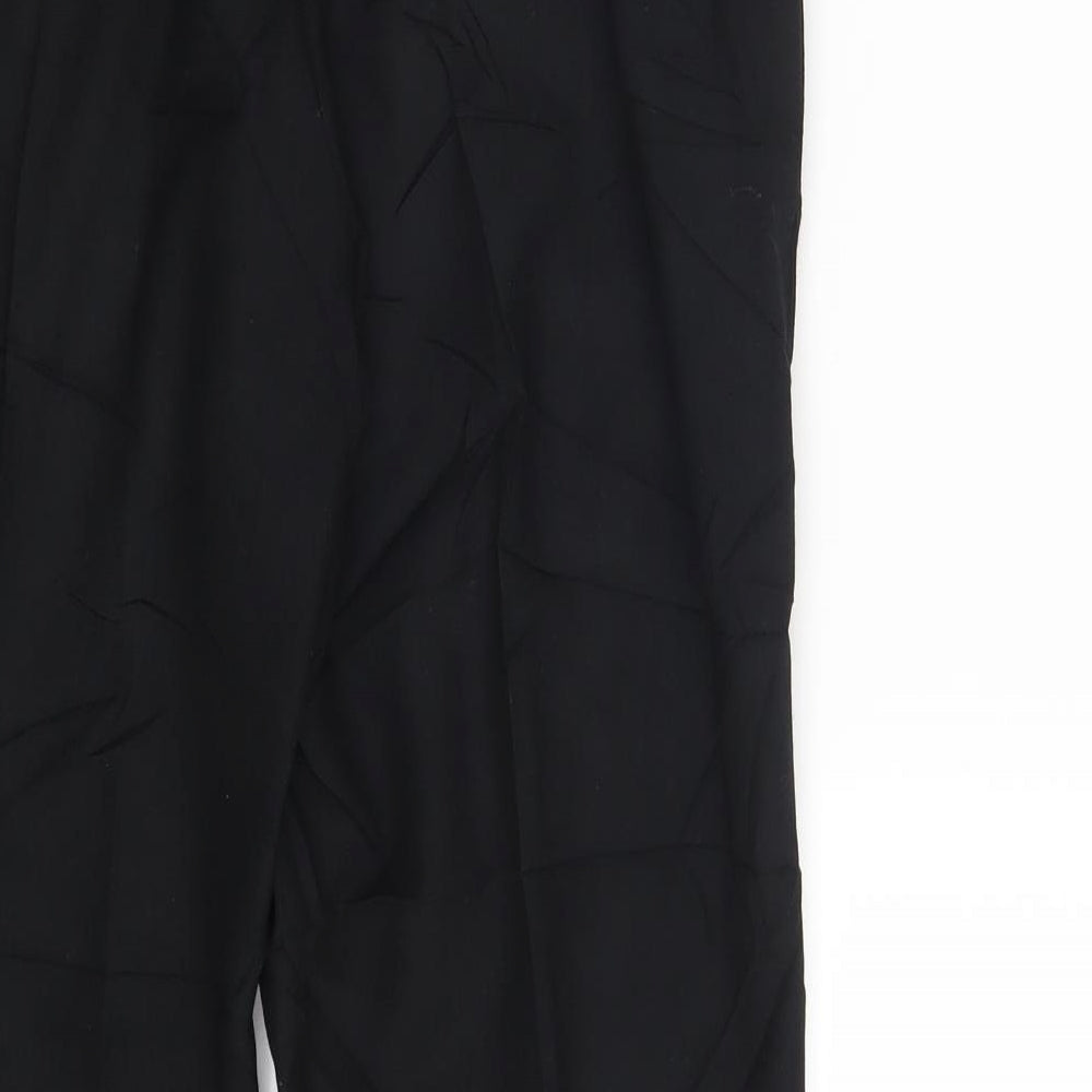 M&S Womens Black   Dress Pants Trousers Size 14 L28 in