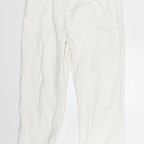 Ese O Ese Womens White  Denim Straight Jeans Size 8 L24 in