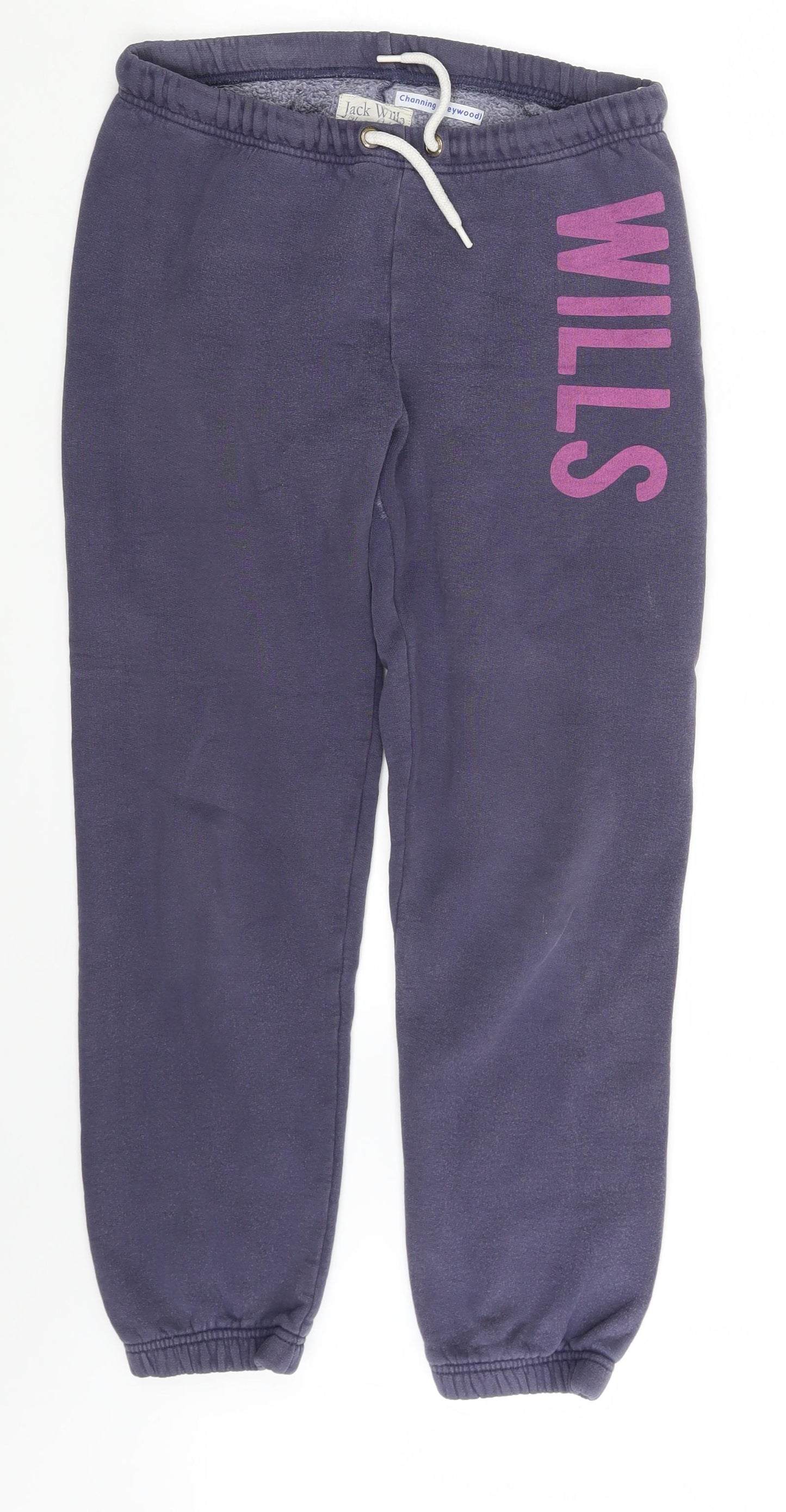 Jack Wills Womens Blue   Jogger Trousers Size 8 L27 in