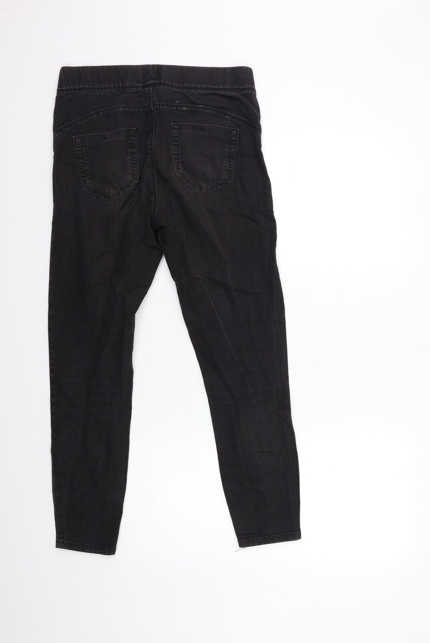 Denim & Co. Womens Black  Denim Jegging Jeans Size 10 L27 in