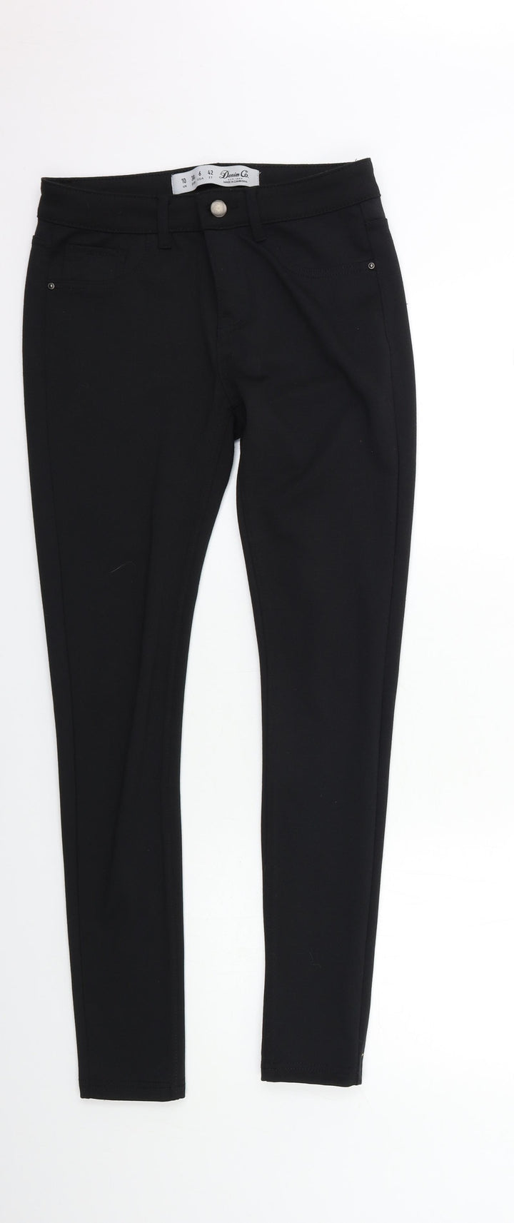Denim & Co. Womens Black   Jegging Jeans Size 10 L29 in