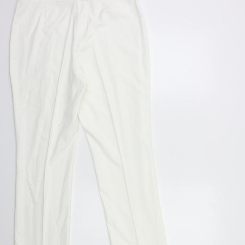 Marks and Spencer Womens White   Trousers  Size 14 L28 in