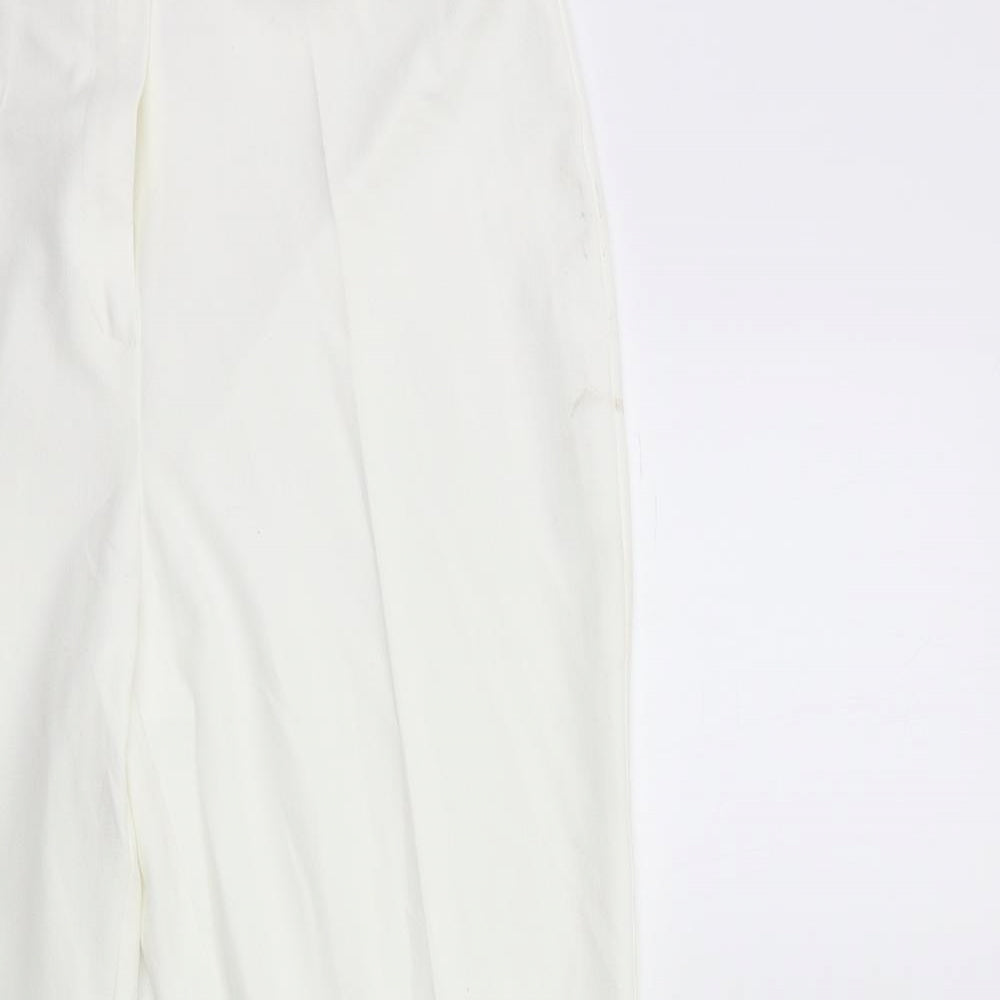 Marks and Spencer Womens White   Trousers  Size 14 L28 in