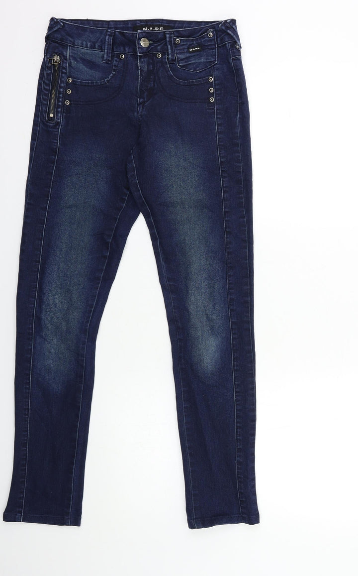 MAPF Womens Blue  Denim Skinny Jeans Size 26 in L29 in