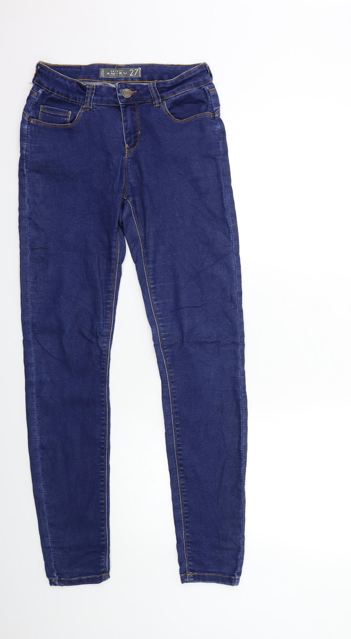 Amisu Womens Blue  Denim Skinny Jeans Size 27 in L31 in