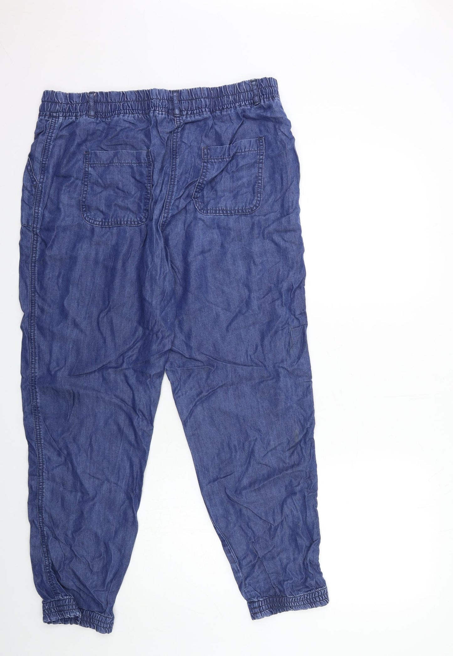 George Womens Blue  Denim Mom Jeans Size 14 L30 in