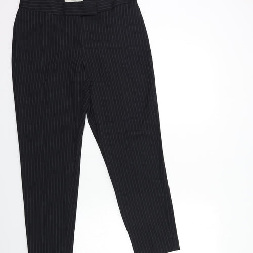 George Womens Black Striped  Trousers  Size 30 in L28 in