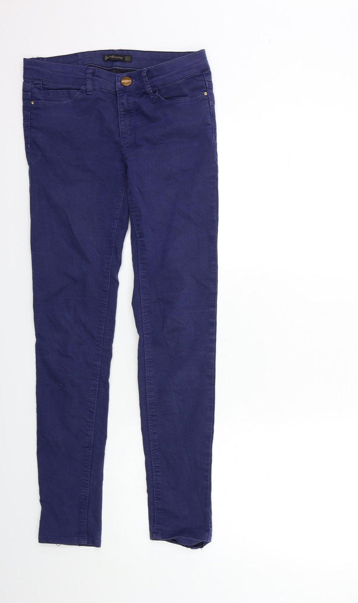 Stradivarius Womens Blue Denim Skinny Jeans Size 8 L29 in
