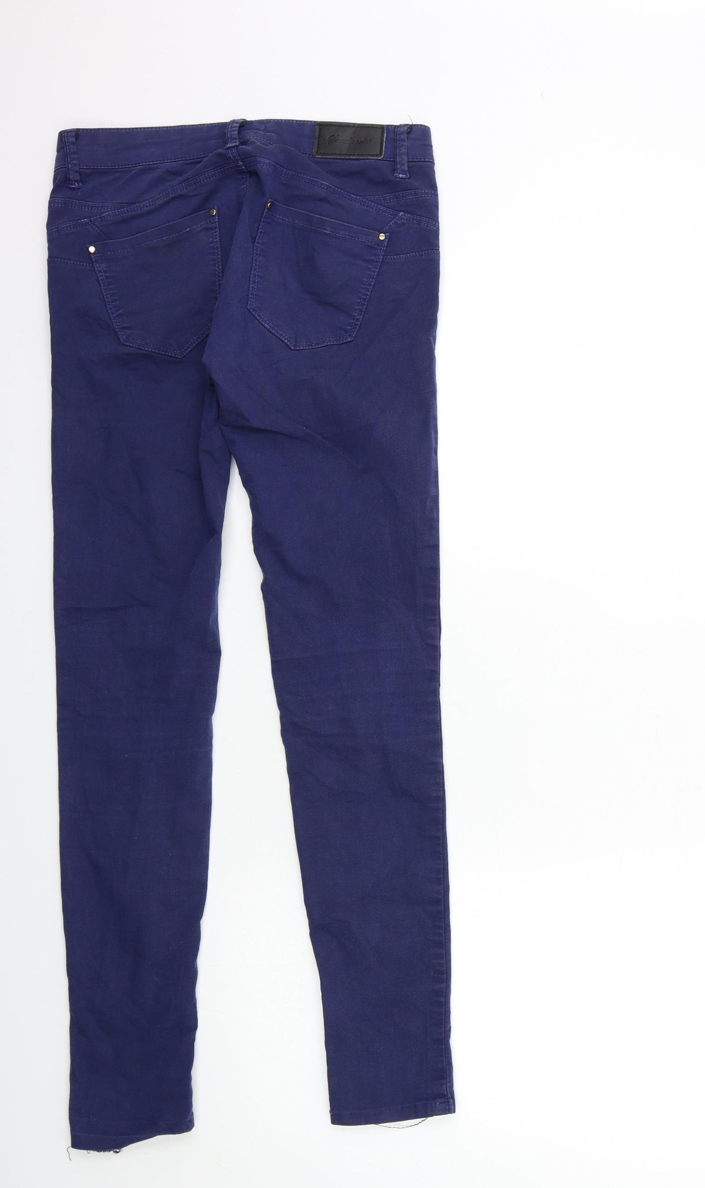 Stradivarius Womens Blue  Denim Skinny Jeans Size 8 L29 in