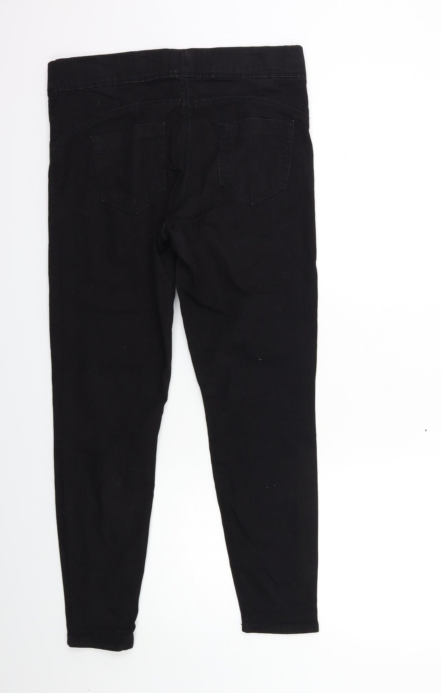 Denim & Co. Womens Black  Denim Jegging Jeans Size 12 L27 in