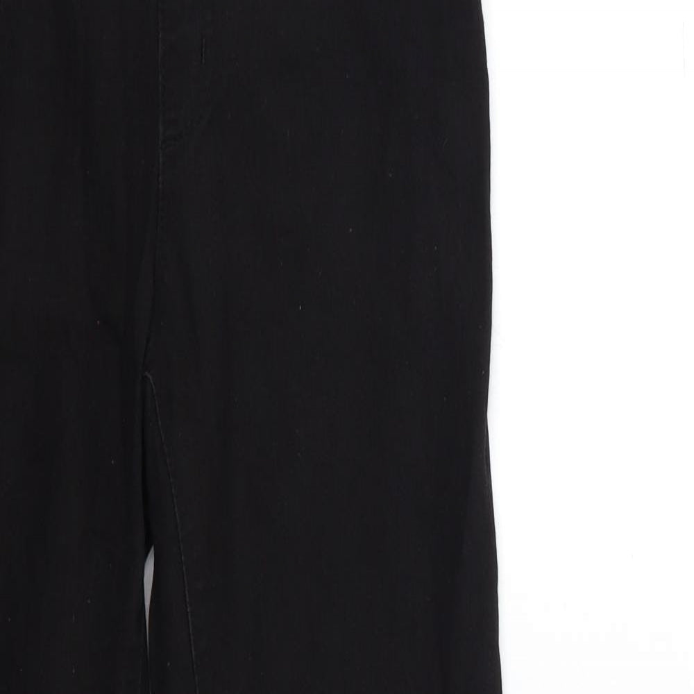 Denim & Co. Womens Black  Denim Jegging Jeans Size 12 L27 in