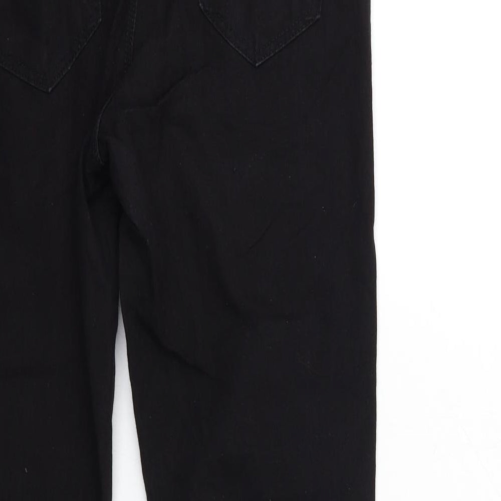 Denim & Co. Womens Black  Denim Jegging Jeans Size 12 L27 in