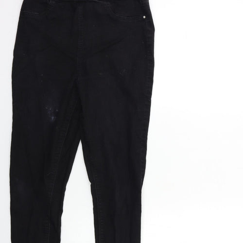 Papaya Womens Black  Denim Jegging Jeans Size 12 L28 in