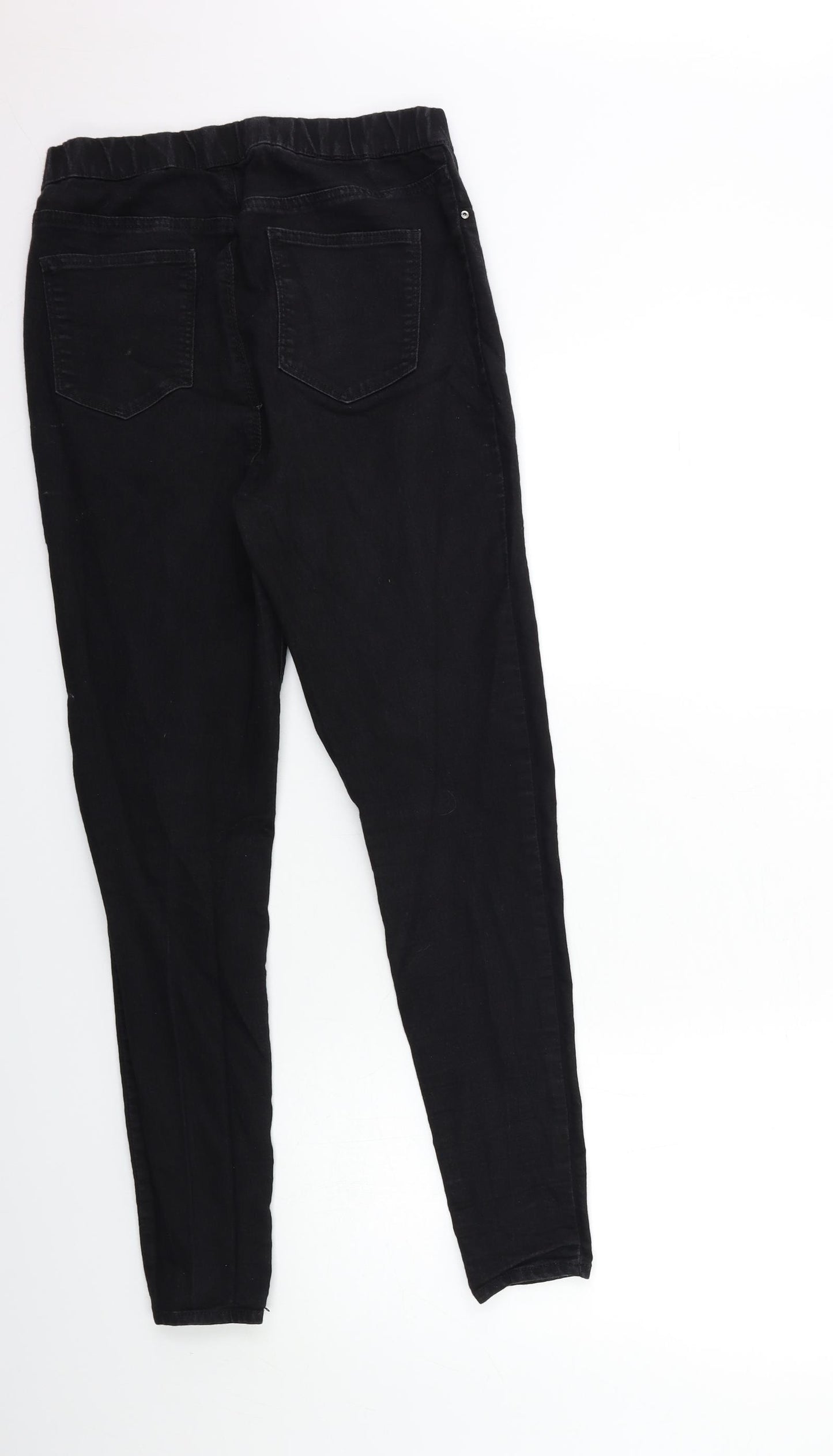 Papaya Womens Black  Denim Jegging Jeans Size 12 L28 in