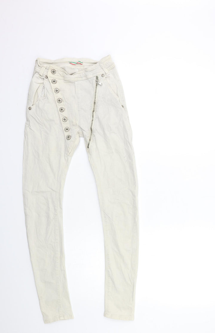 Preworn Womens Grey  Denim Skinny Jeans Size XS L27 in