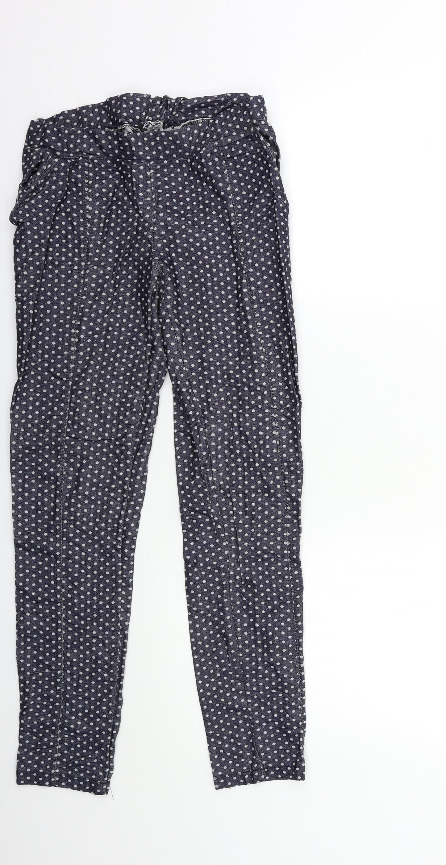 Preworn Womens Black Polka Dot  Jegging Trousers Size 26 in L27 in