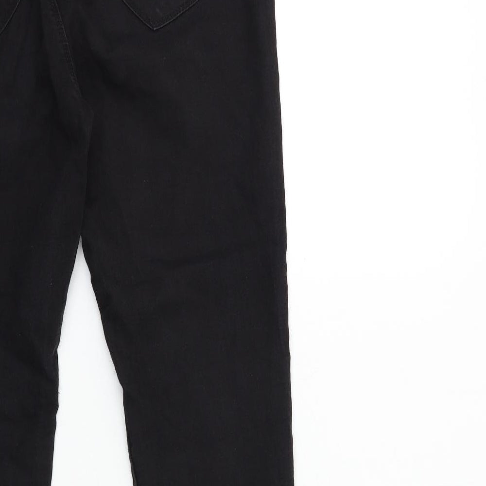 Dorothy Perkins Womens Black  Denim Skinny Jeans Size 10 L28 in